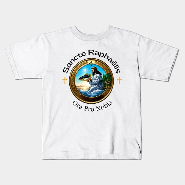 Saint Raphael Kids T-Shirt by Praiseworthy Essentials